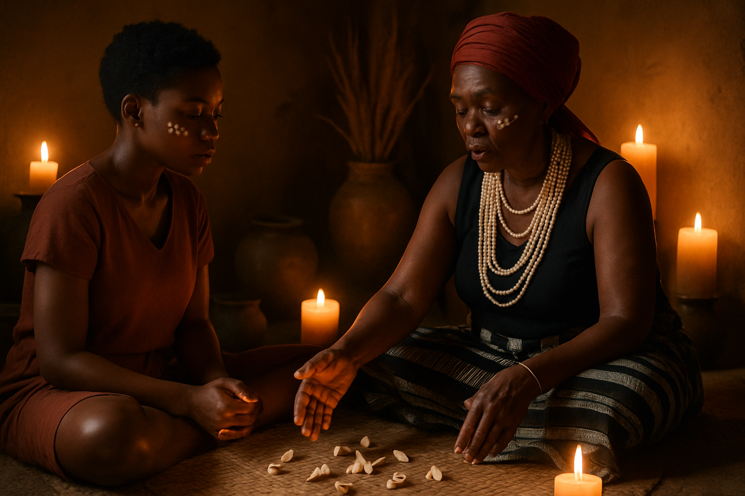 Ancestral insight session with traditional healer