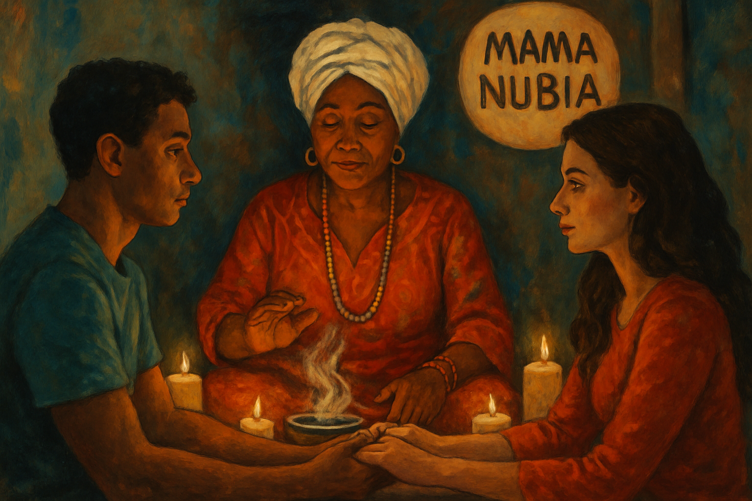 Relationship guidance ritual with Mama Nubia