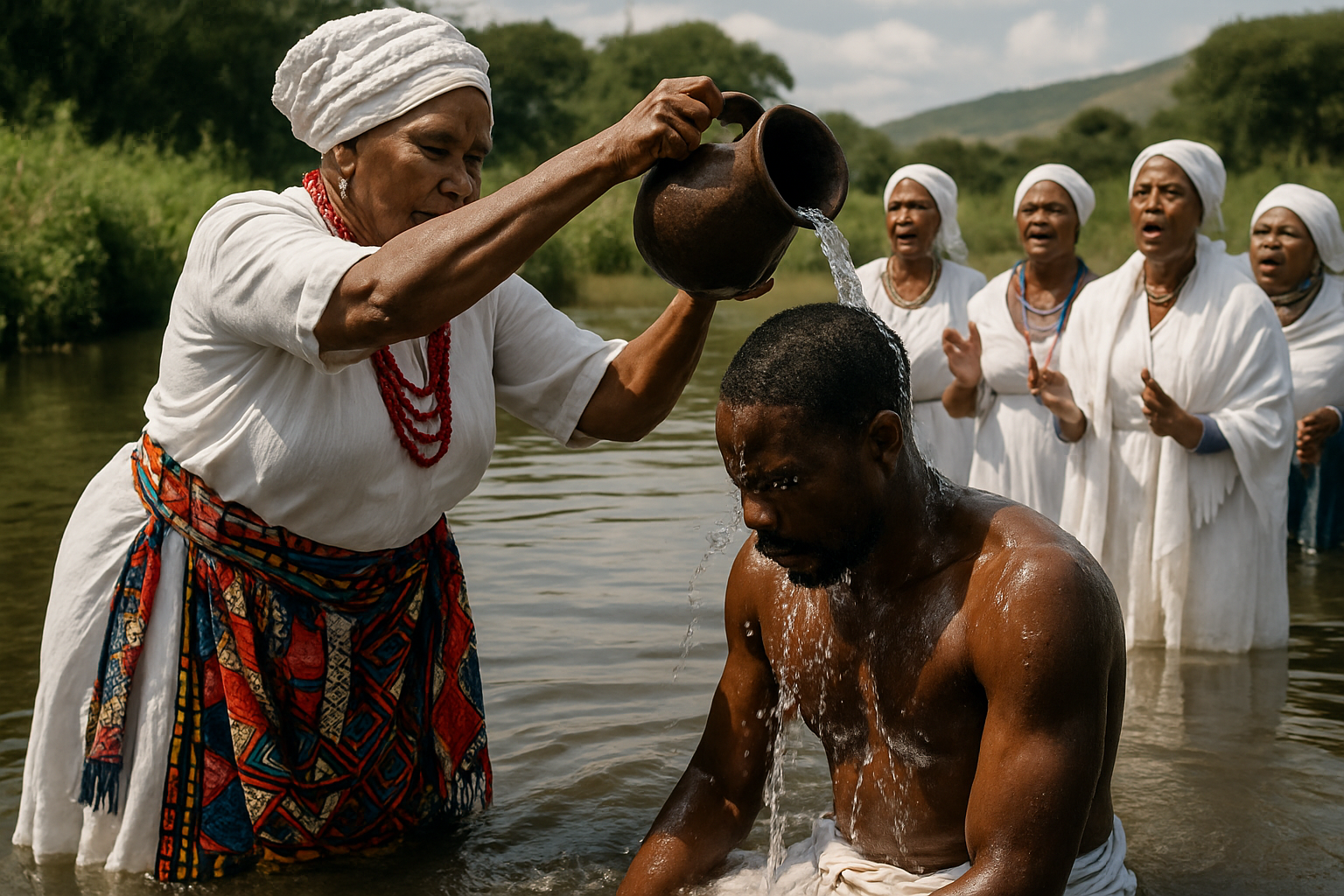 Spiritual cleansing ceremony in South Africa